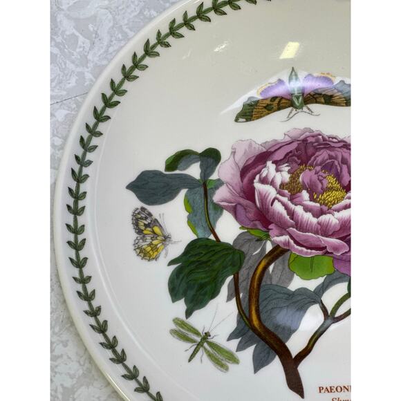 Portmeirion Vintage Botanic Garden England 9" 'Peony' Individual Pasta Bowl - Picture 3 of 6